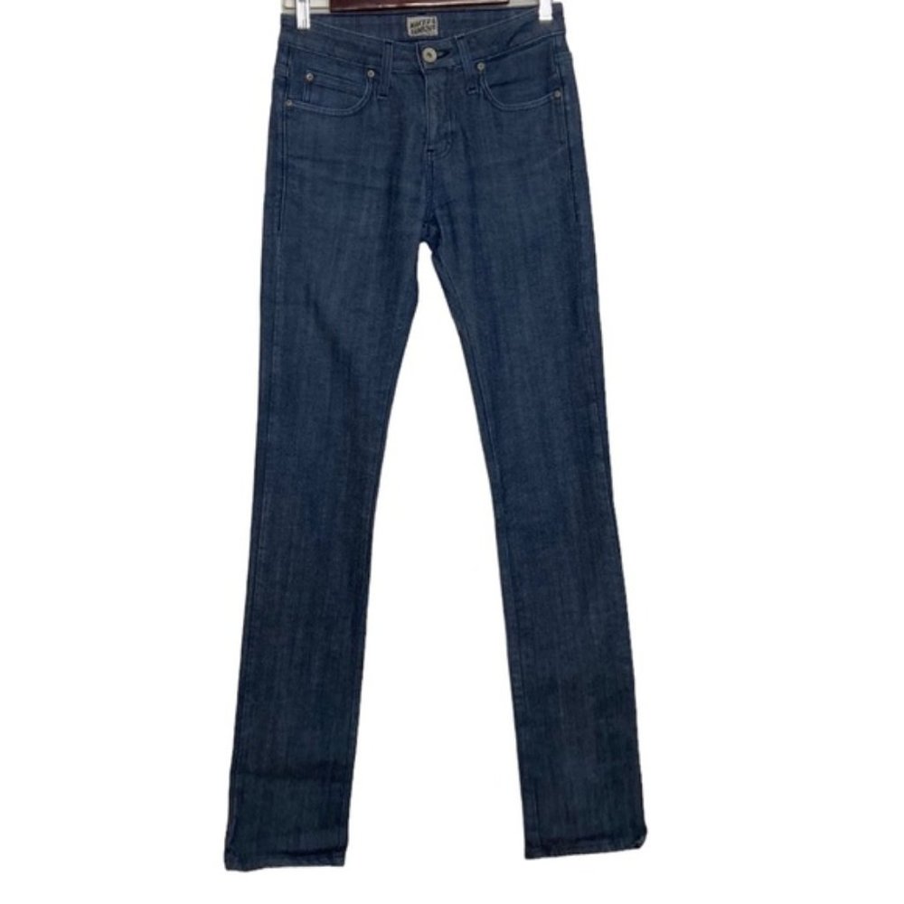 Naked Famous The Skinny Guy Blue Silk Denim Jeans